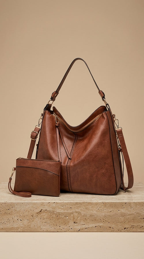 Sofía | Bolso hobo de lujo de piel antirrobo