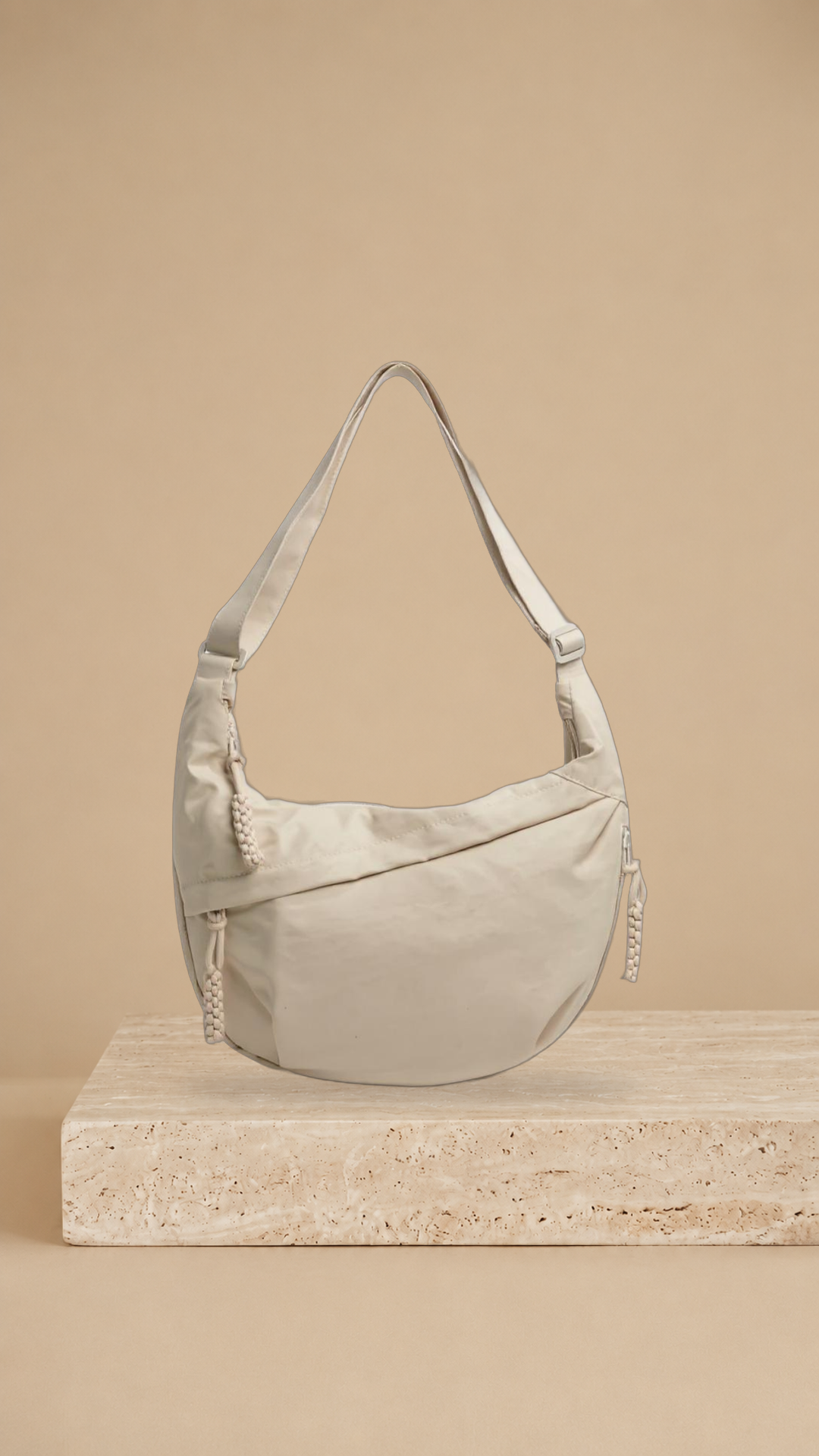 Bolso de Hombro Elegante de Nylon