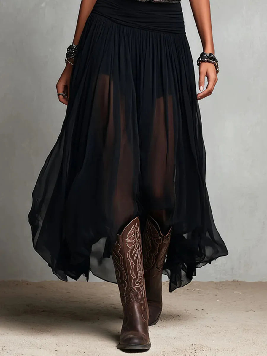 ENSEMBLE EUPHORIE - Vestido Elegante de Doble Capa