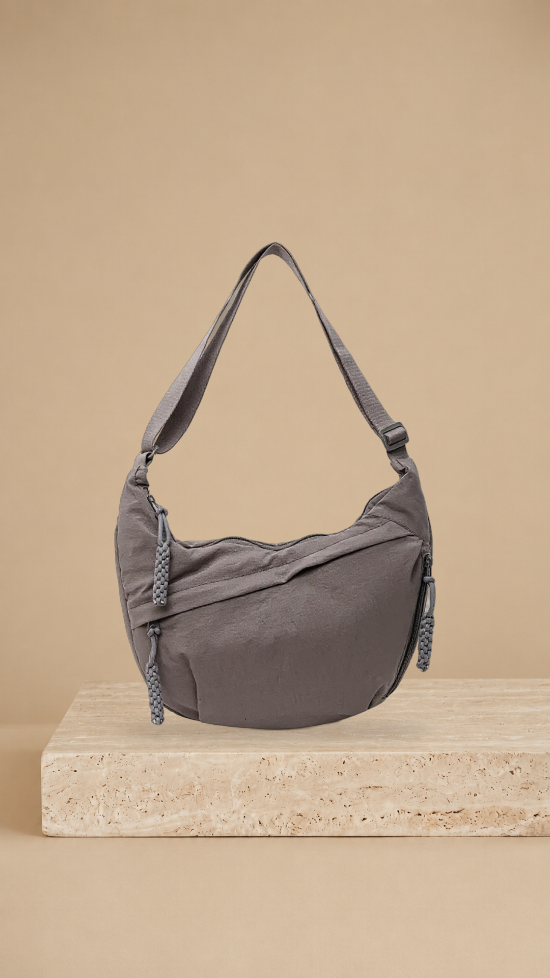 Bolso de Hombro Elegante de Nylon