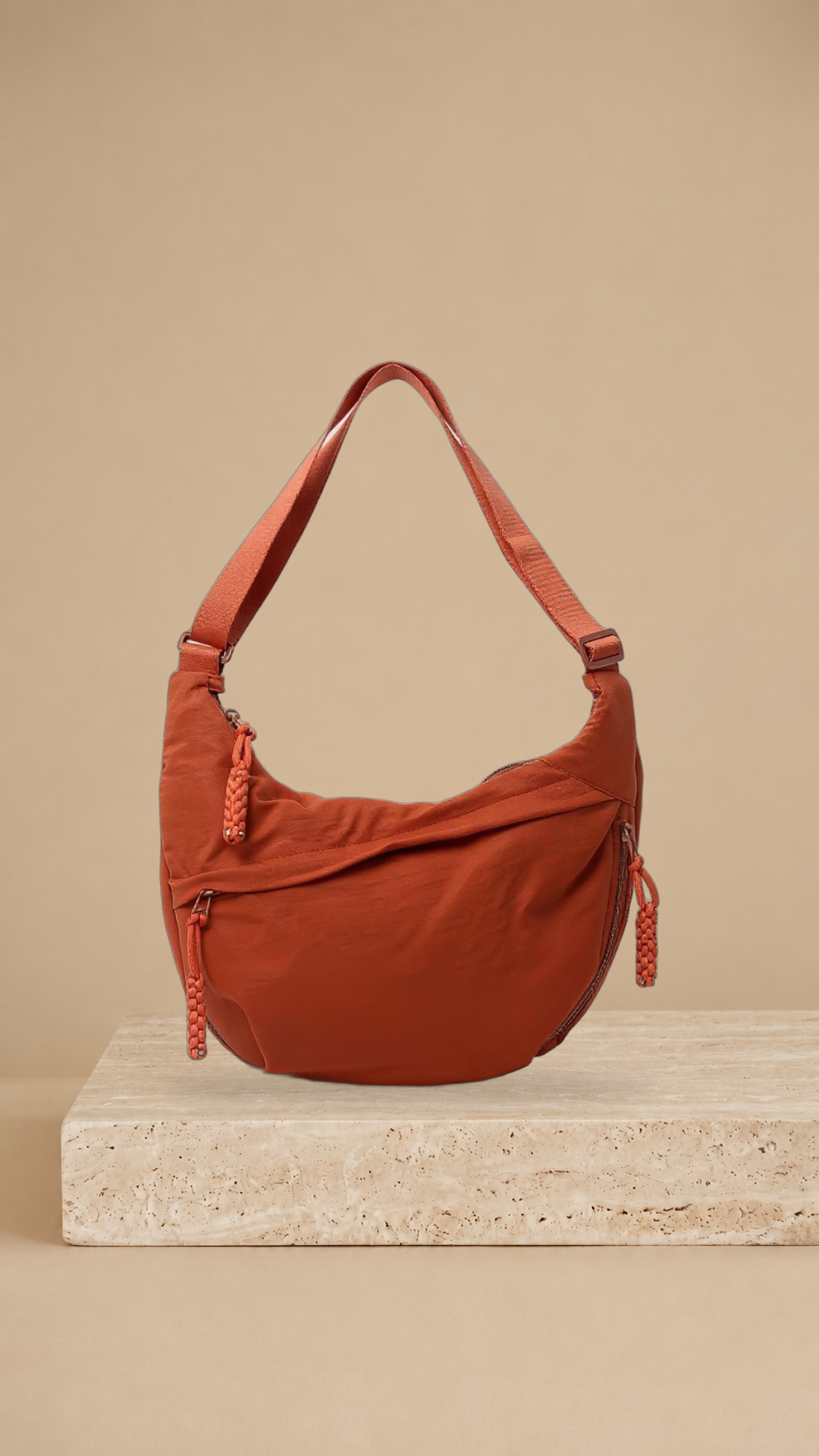 Bolso de Hombro Elegante de Nylon