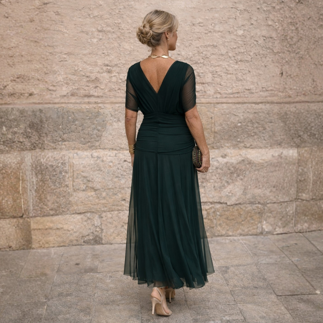 Mikaela - Vestido Maxi Off-Shoulder
