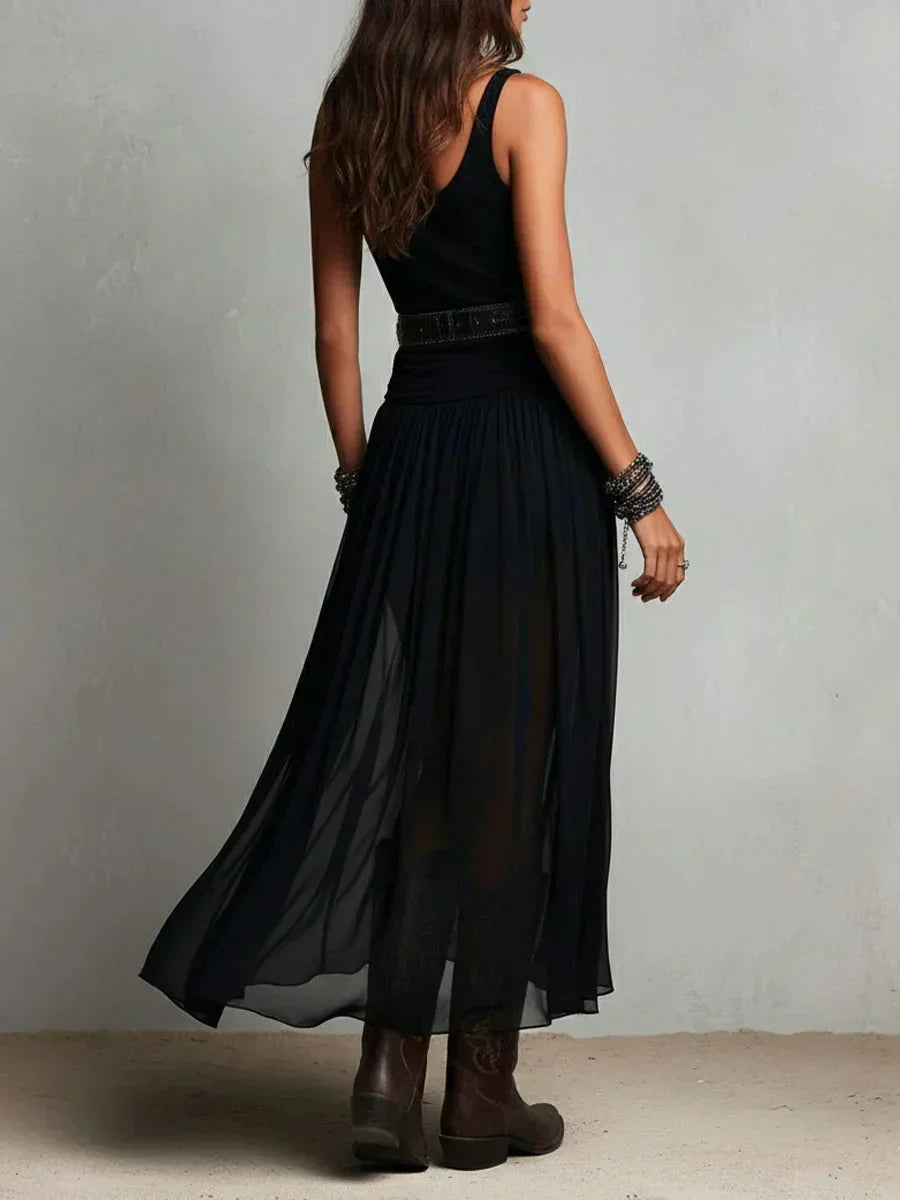 ENSEMBLE EUPHORIE - Vestido Elegante de Doble Capa