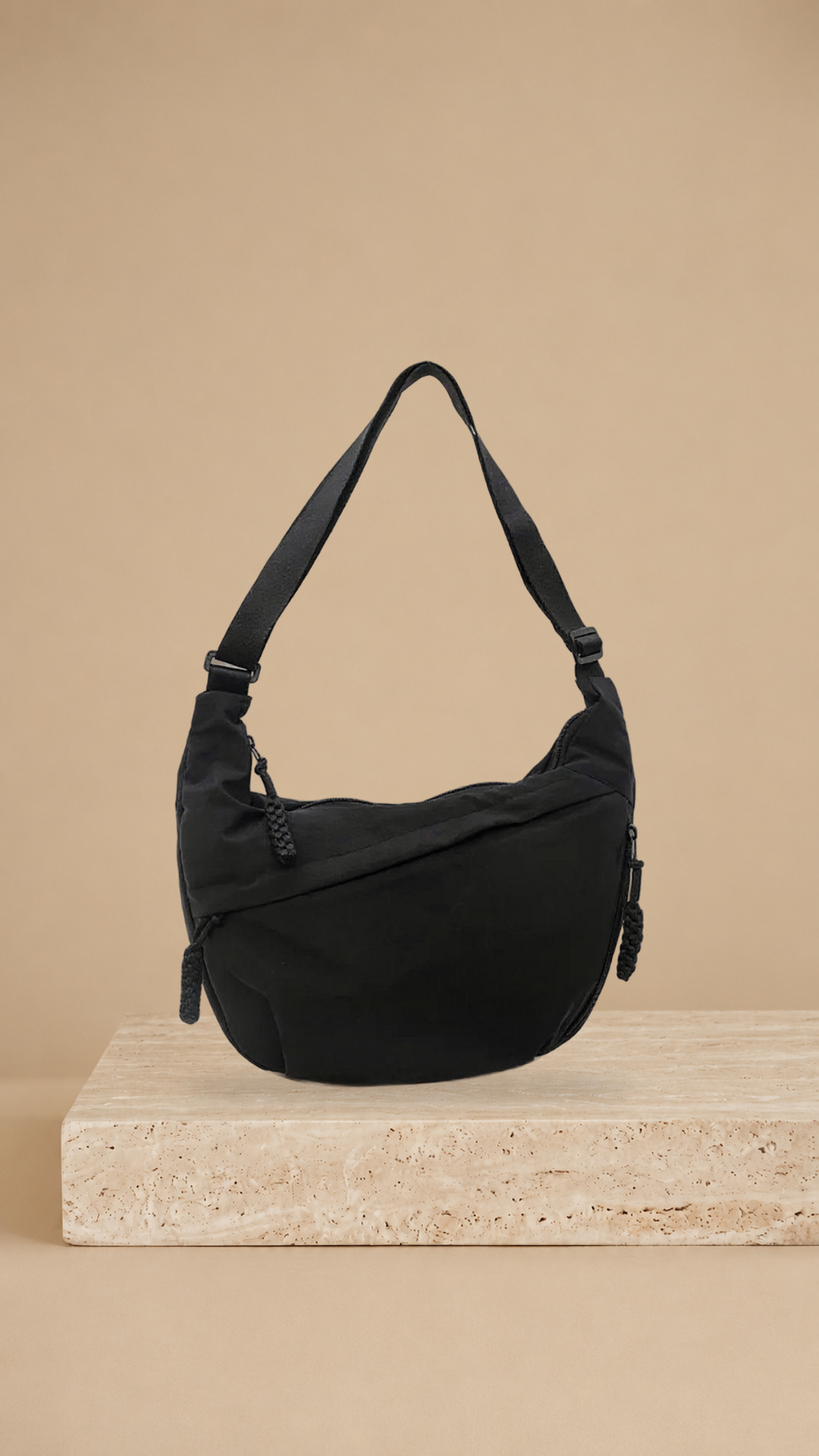 Bolso de Hombro Elegante de Nylon