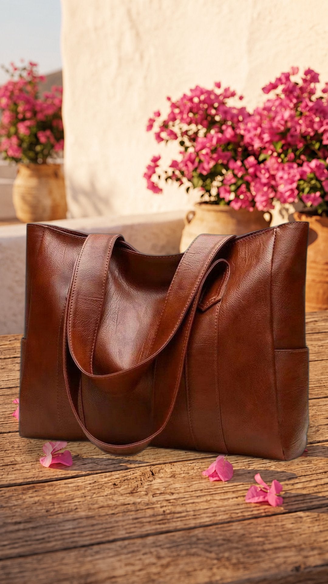 Cromo - Bolso de piel vintage