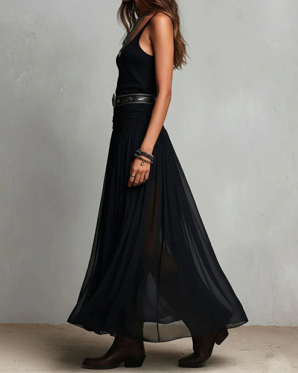 ENSEMBLE EUPHORIE - Vestido Elegante de Doble Capa
