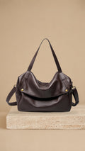 Adriana | Bolso minimalista de piel auténtica suave y retro para diario