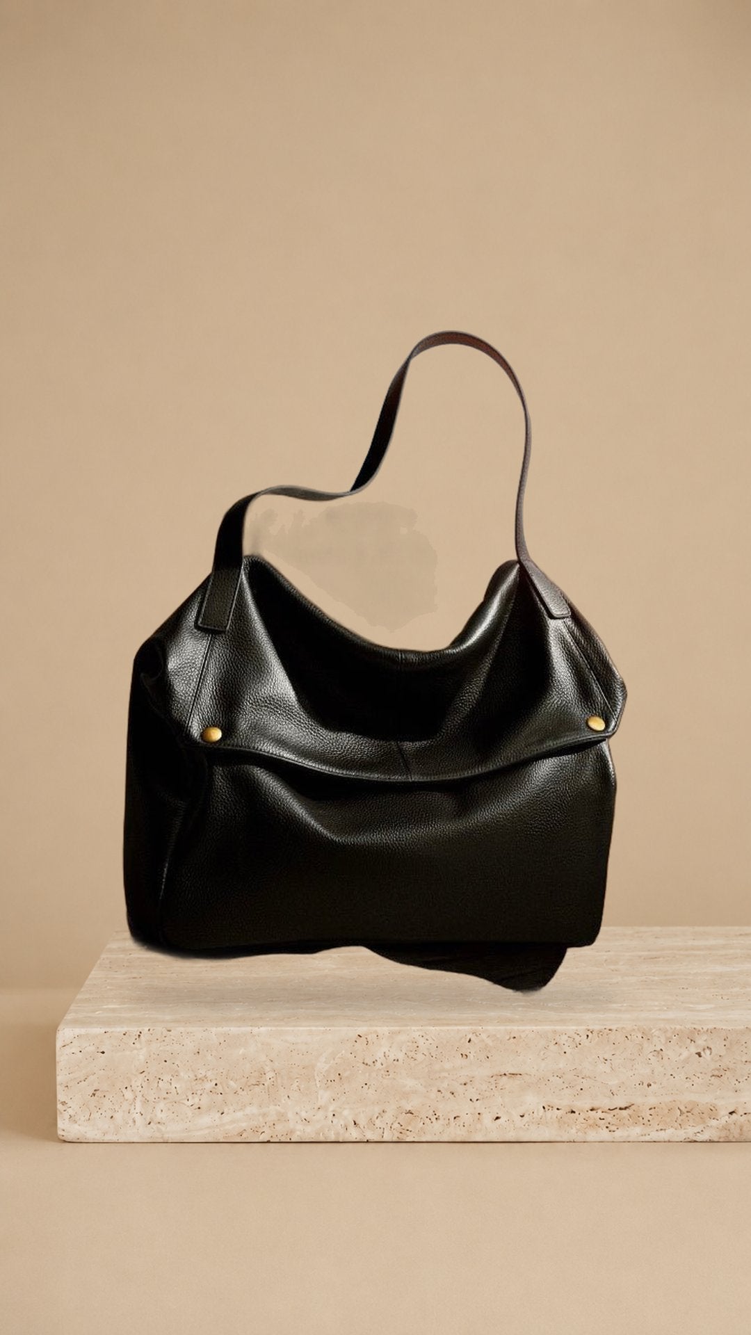 Adriana | Bolso minimalista de piel auténtica suave y retro para diario