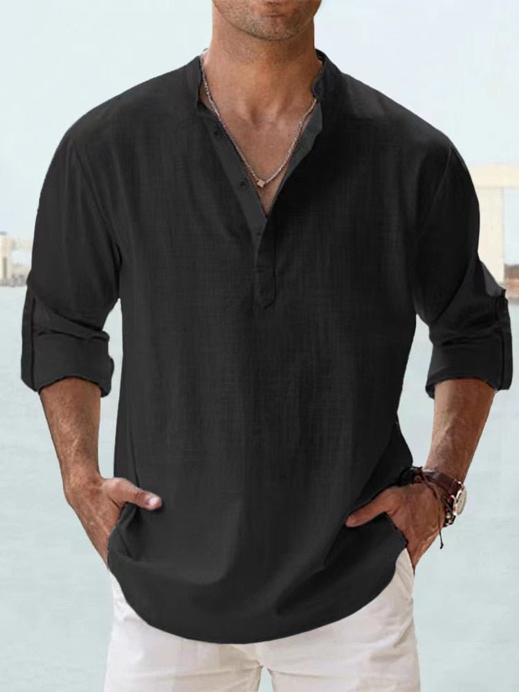 Camisa Transpirable de Lino - Cendalia