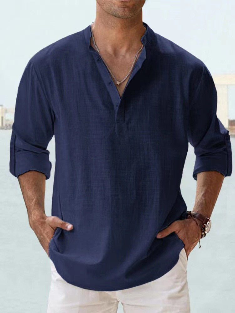 Camisa Transpirable de Lino - Cendalia