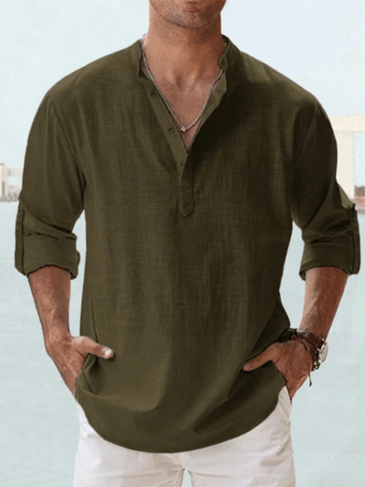 Camisa Transpirable de Lino - Cendalia