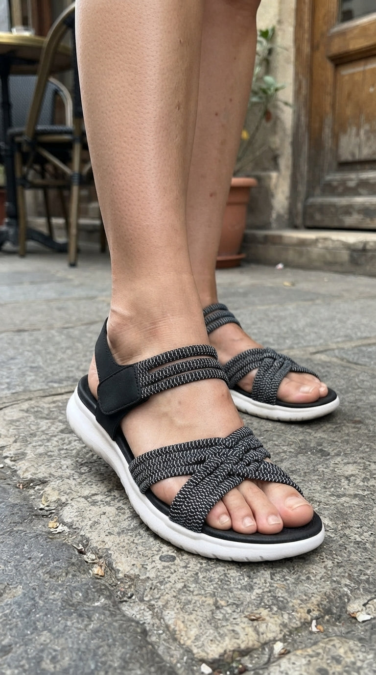 Ambre™ | Sandalias Ortopédicas Ultra Cómodas - Negro