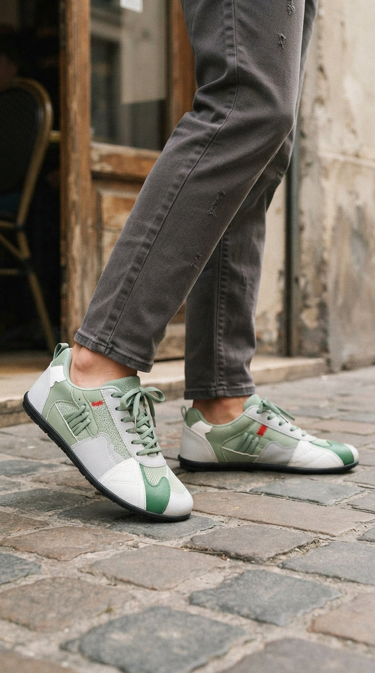GIOVANNI  | Zapatillas Retro de Colores - Verde