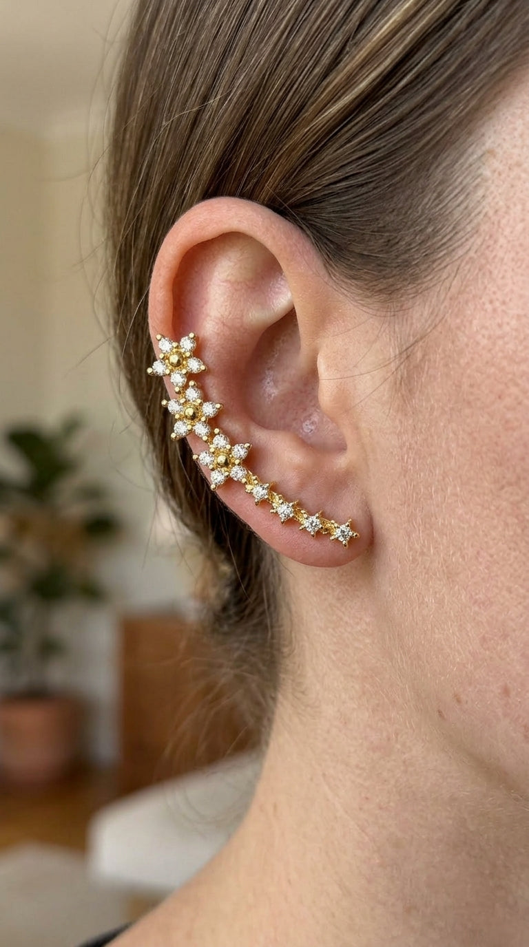 Pendientes florales atemporales