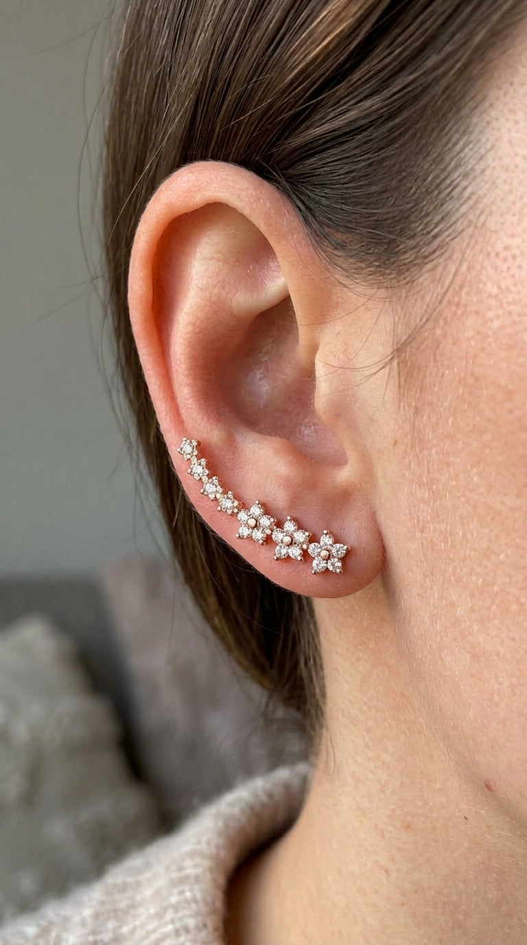 Pendientes florales atemporales