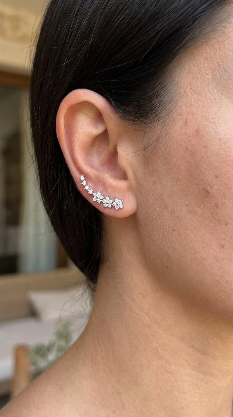 Pendientes florales atemporales