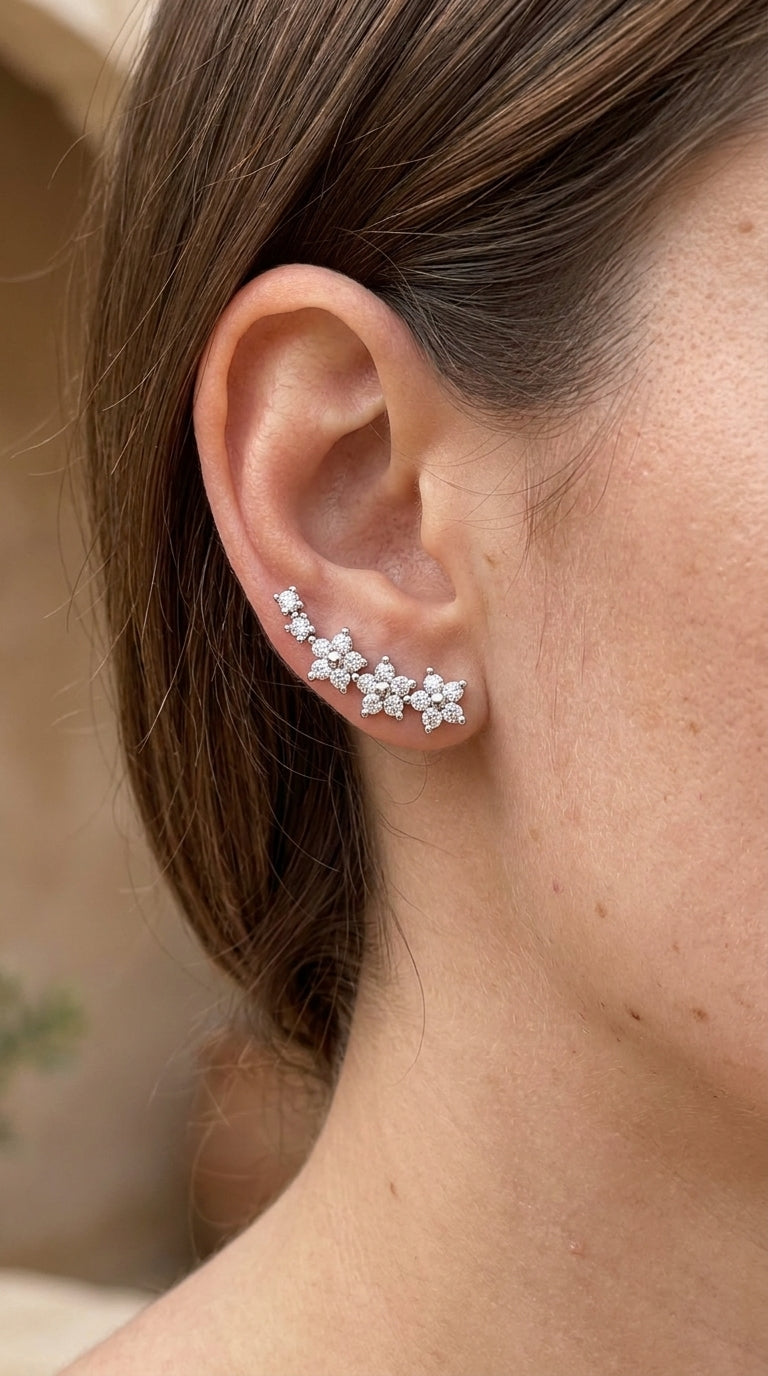 Pendientes florales atemporales