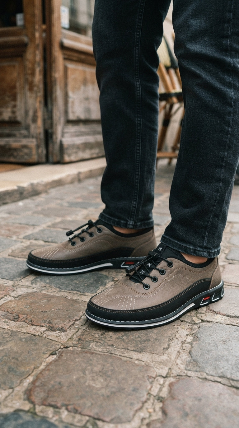 Robert | Zapatos Oxford de Piel Hechos a Mano - Marrón Claro
