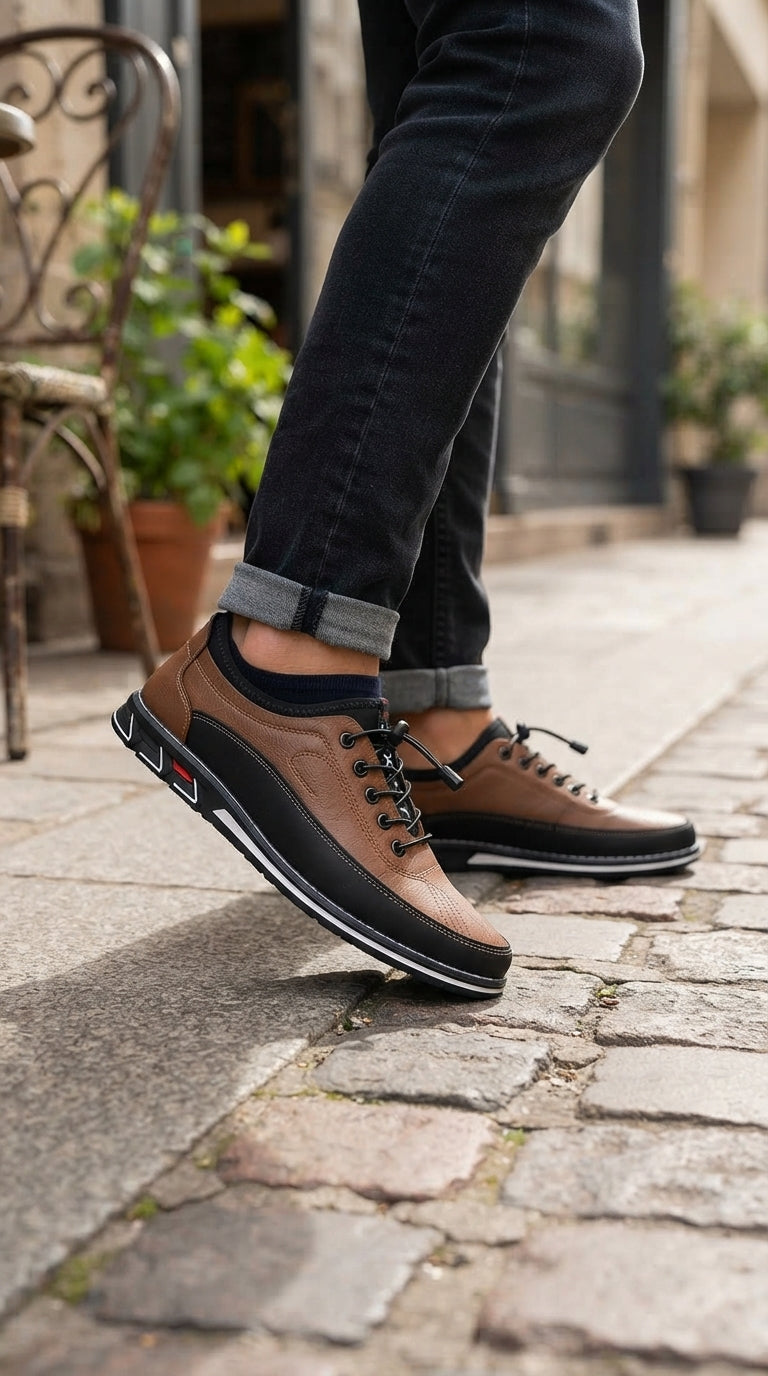 Robert | Zapatos Oxford de Piel Hechos a Mano - Marrón Oscuro