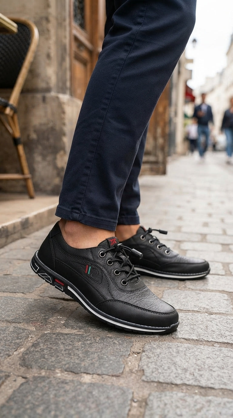 Robert | Zapatos Oxford de Piel Hechos a Mano - Negro