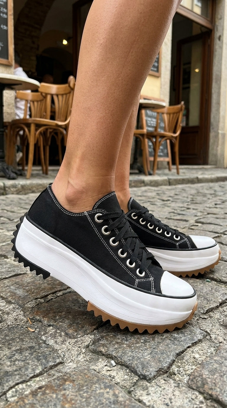 VALERIA™ | ZAPATOS PLATAFORMA - Negro