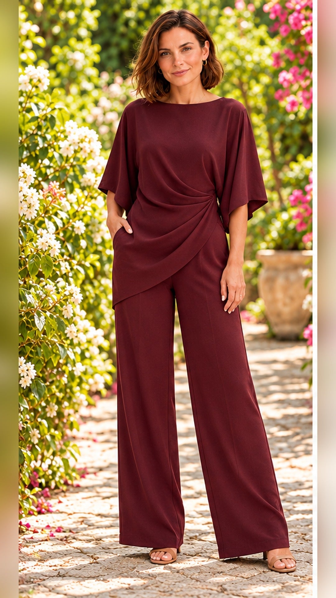 gabriela, modelo C en jardín, formato 9:16, vista 11