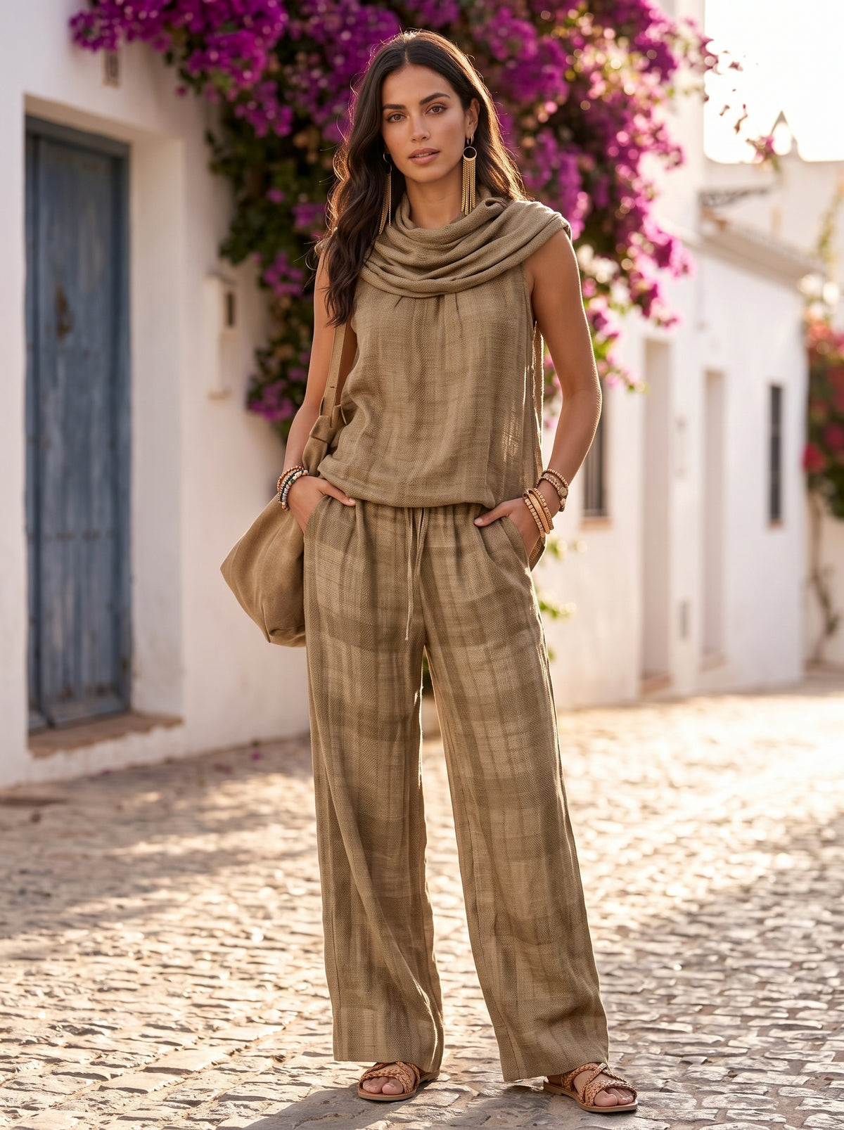 Giulia set elegancia natural - Caqui
