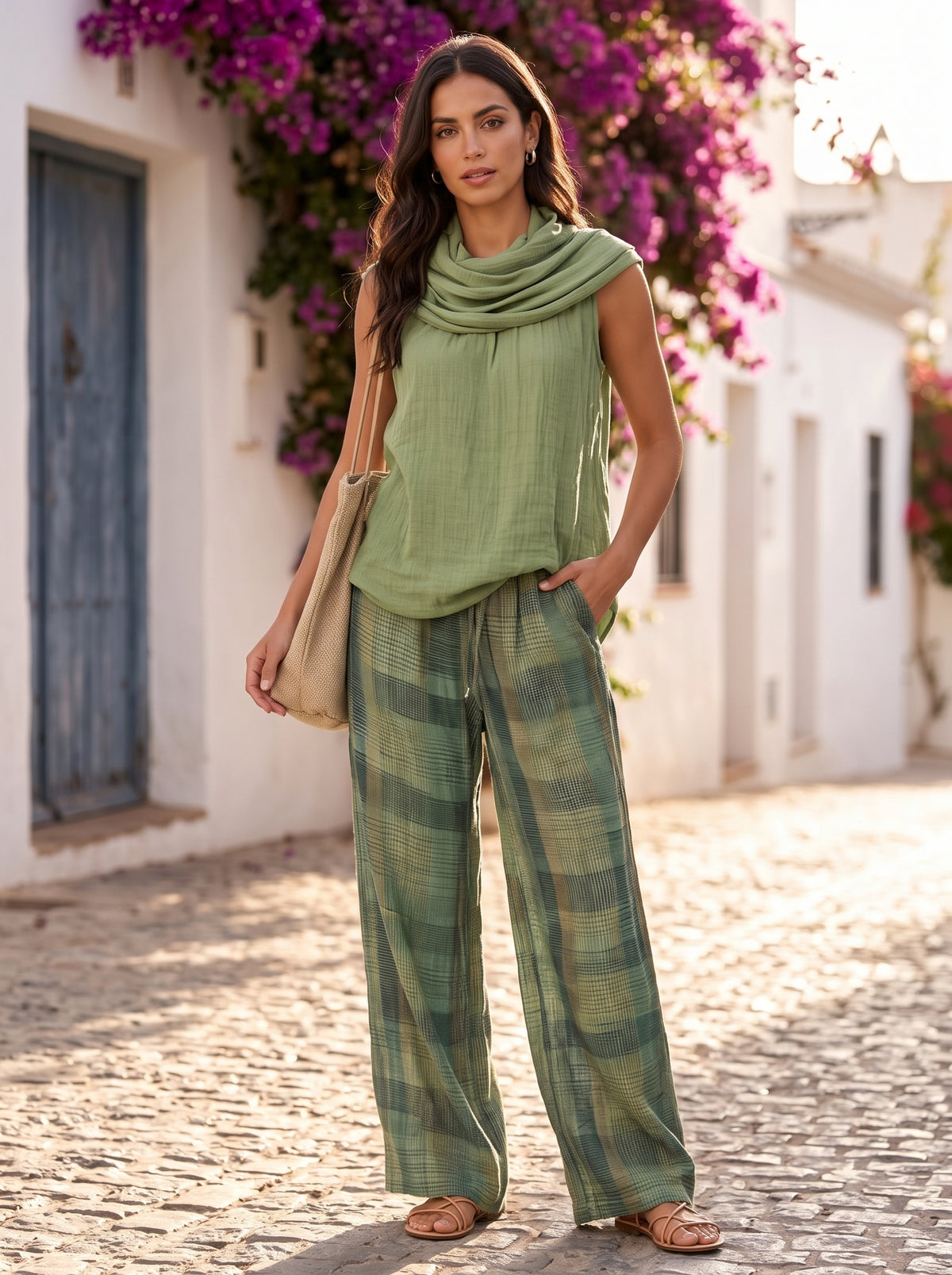 Giulia set elegancia natural - Verde