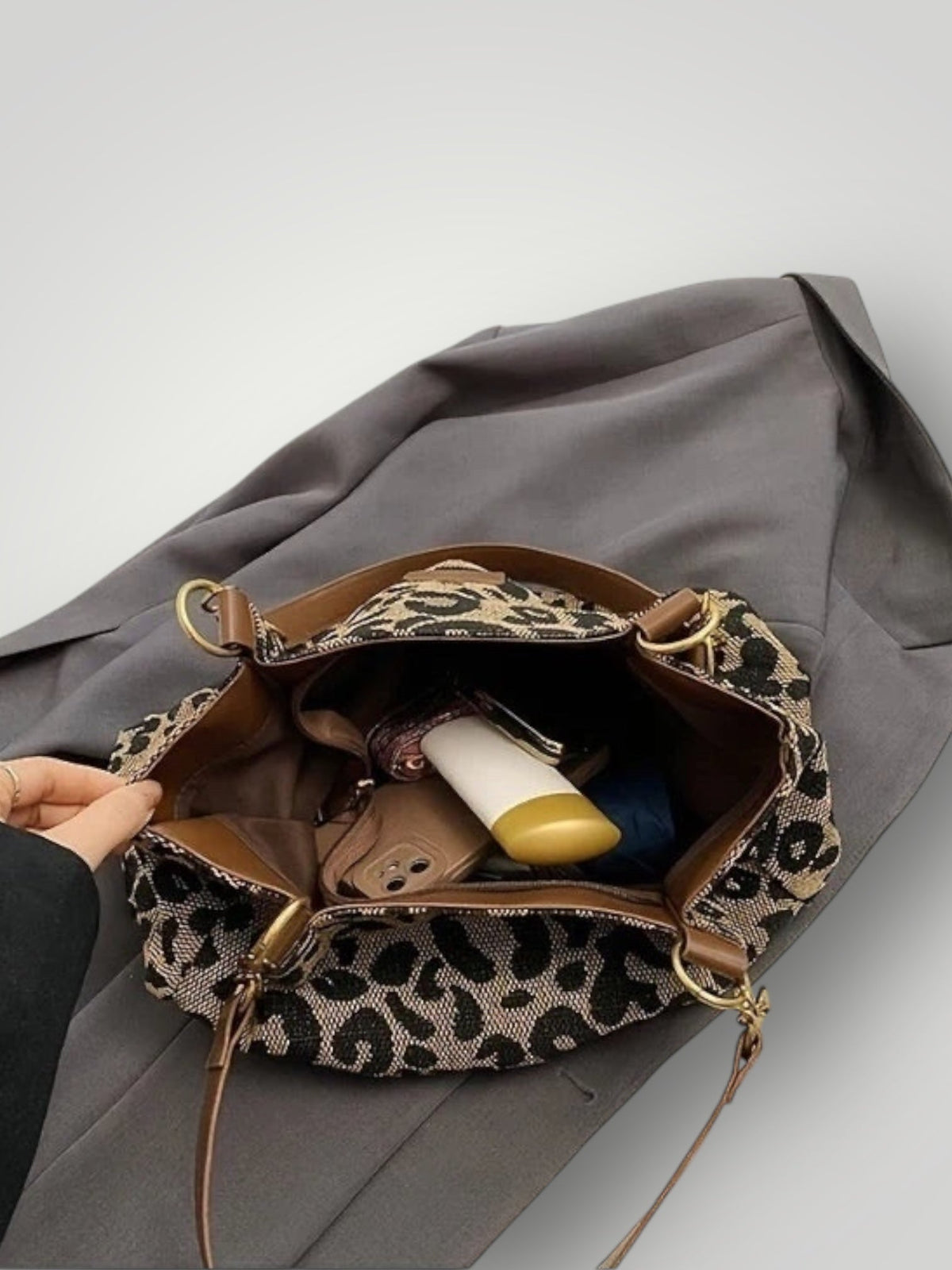 Leonara | Bolso bandolera con estampado de leopardo - Cendalia