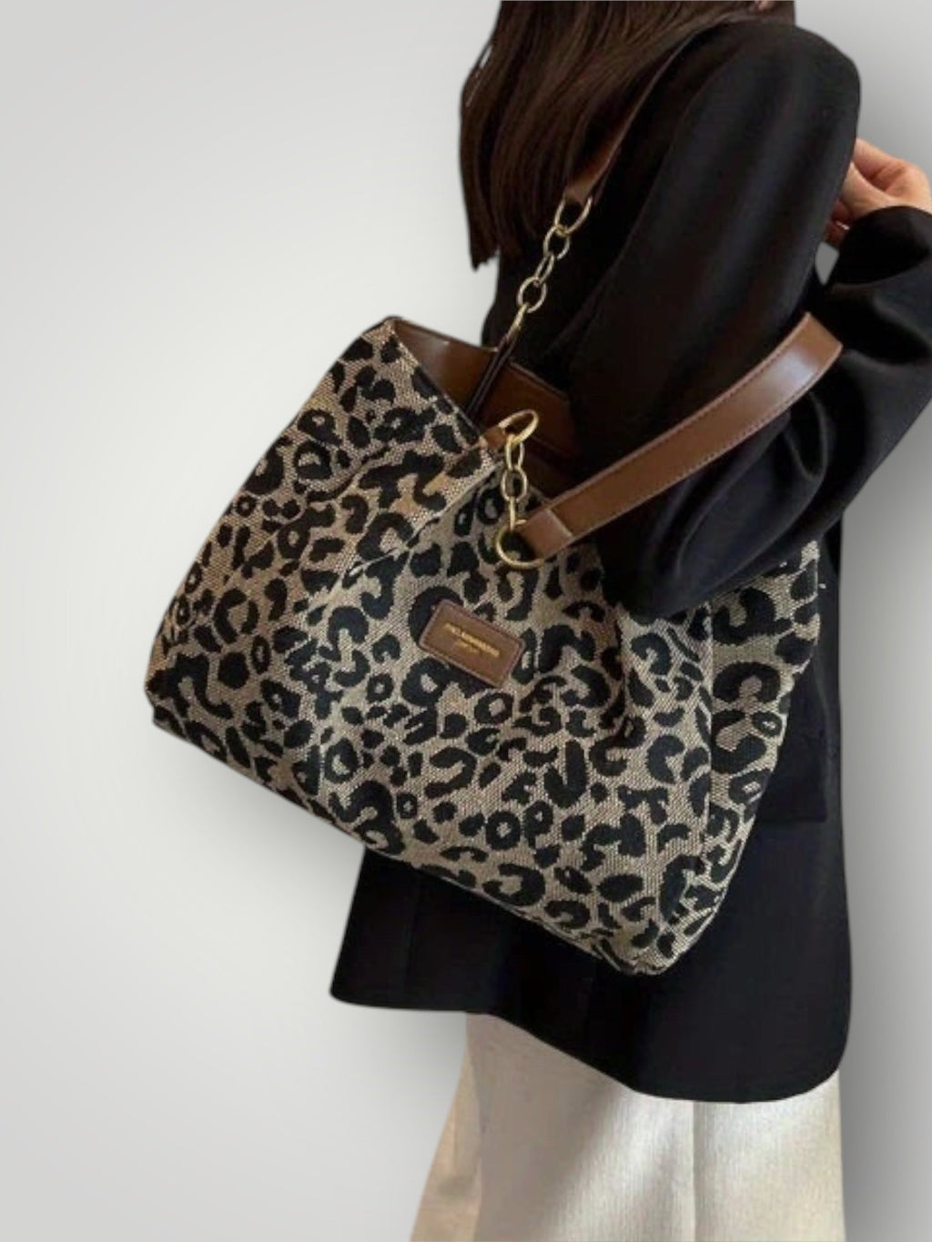 Leonara | Bolso bandolera con estampado de leopardo - Cendalia
