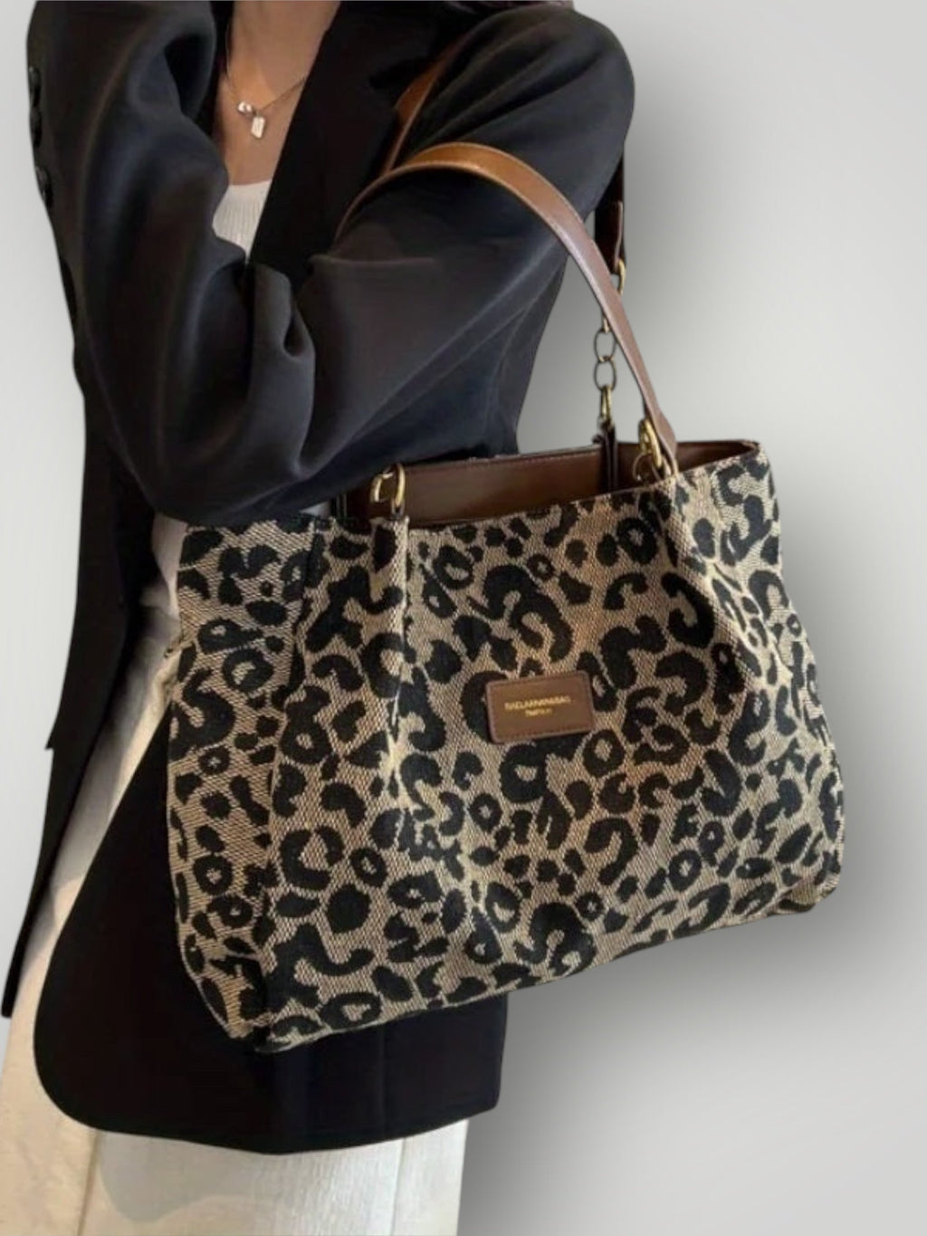 Leonara | Bolso bandolera con estampado de leopardo - Cendalia