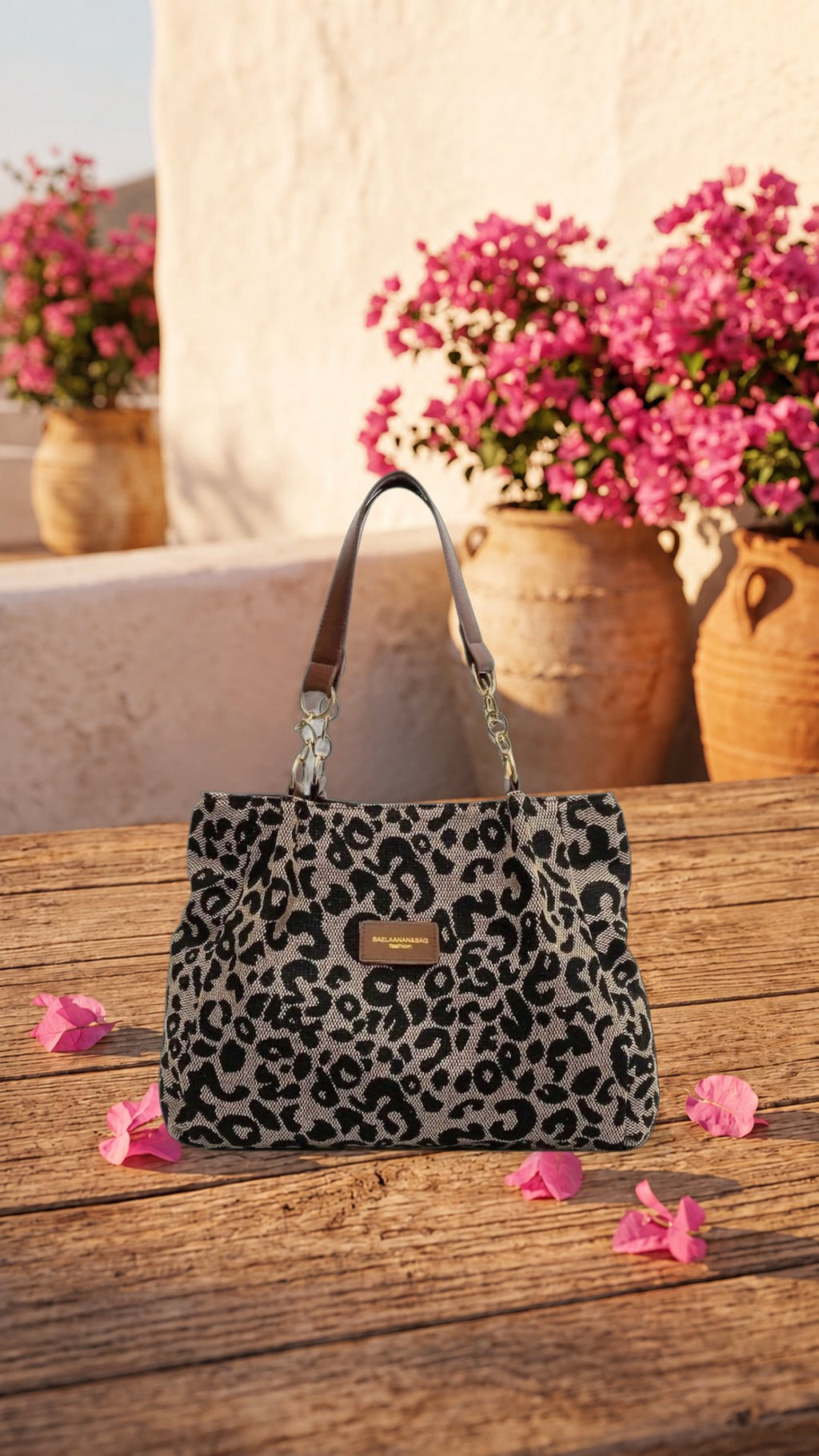 Leonara | Bolso bandolera con estampado de leopardo - Cendalia