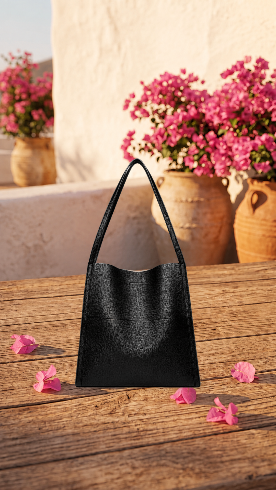 Mariah | Bolso de hombro de piel auténtica - Cendalia