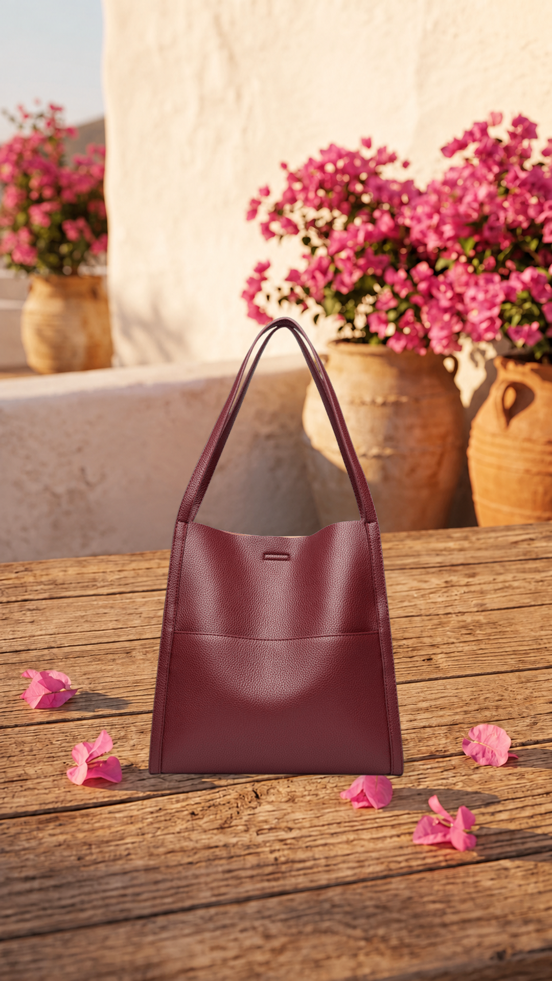 Mariah | Bolso de hombro de piel auténtica - Cendalia