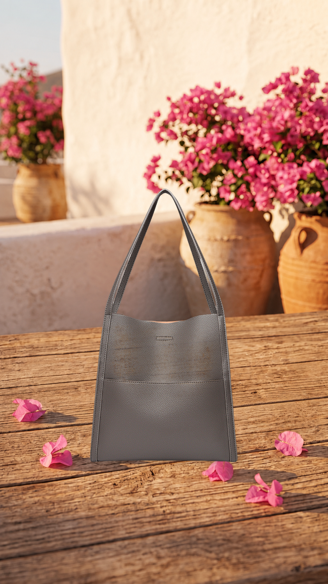 Mariah | Bolso de hombro de piel auténtica - Cendalia