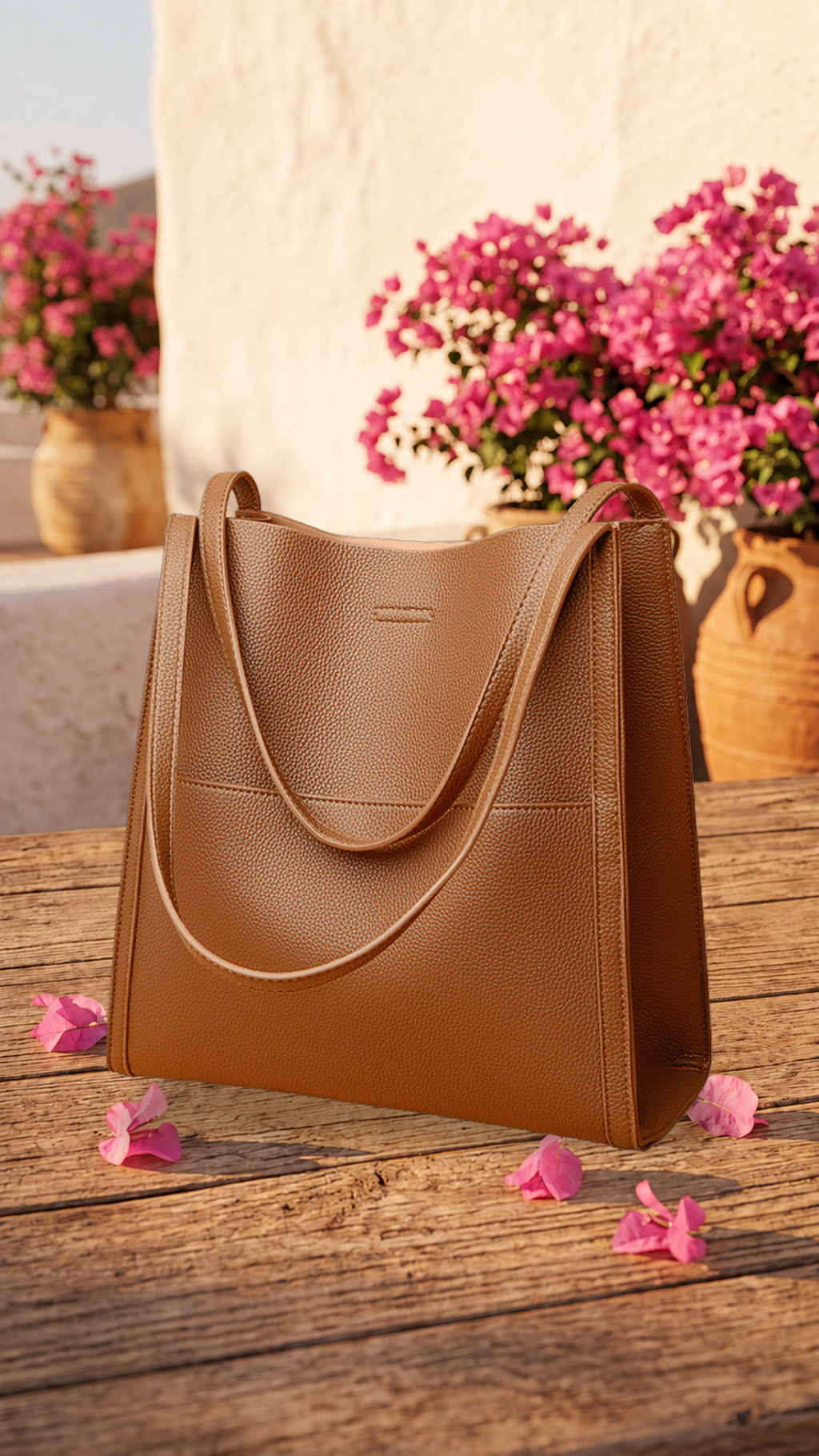 Mariah | Bolso de hombro de piel auténtica - Cendalia