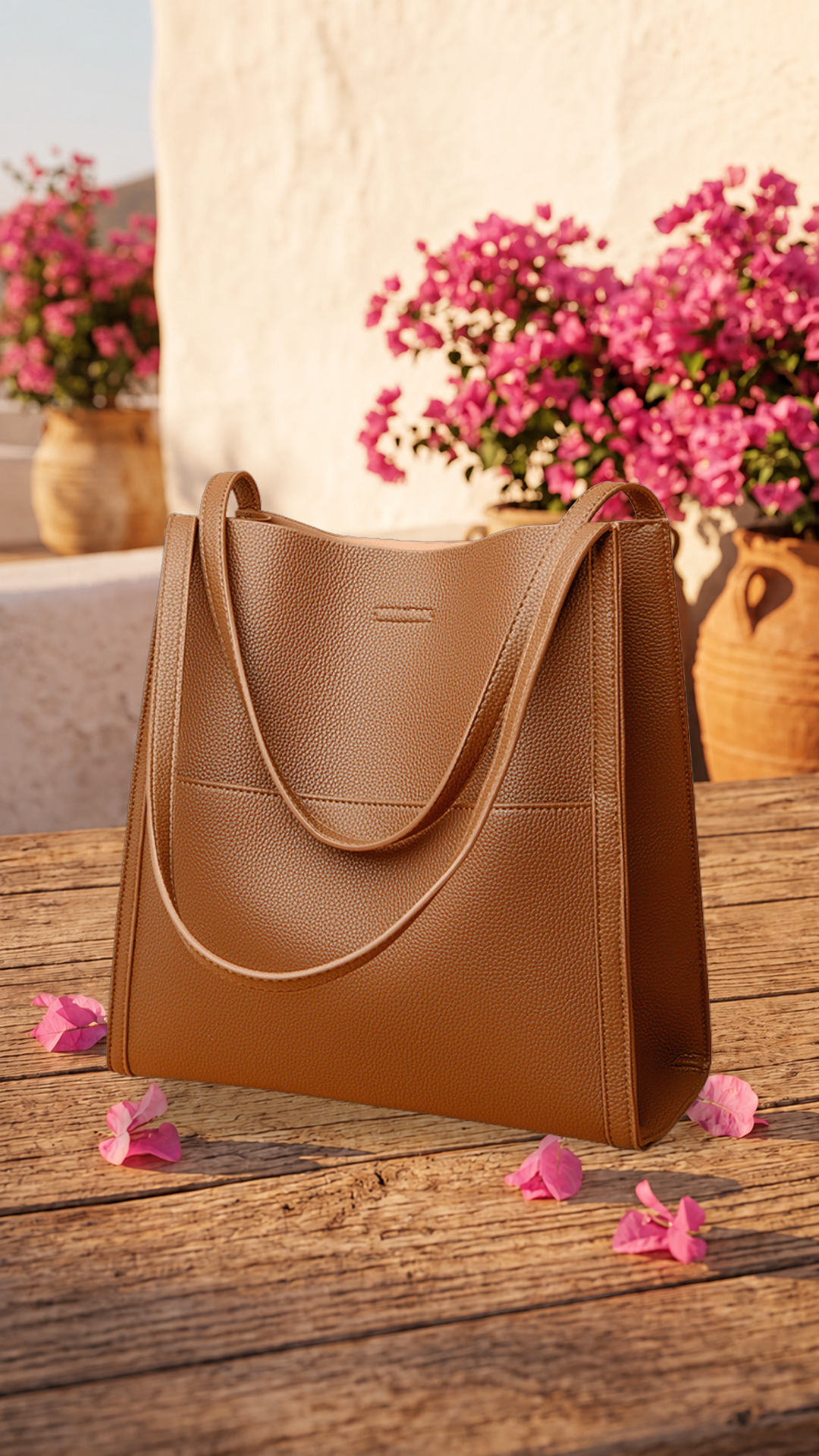 Mariah | Bolso de hombro de piel auténtica - Cendalia
