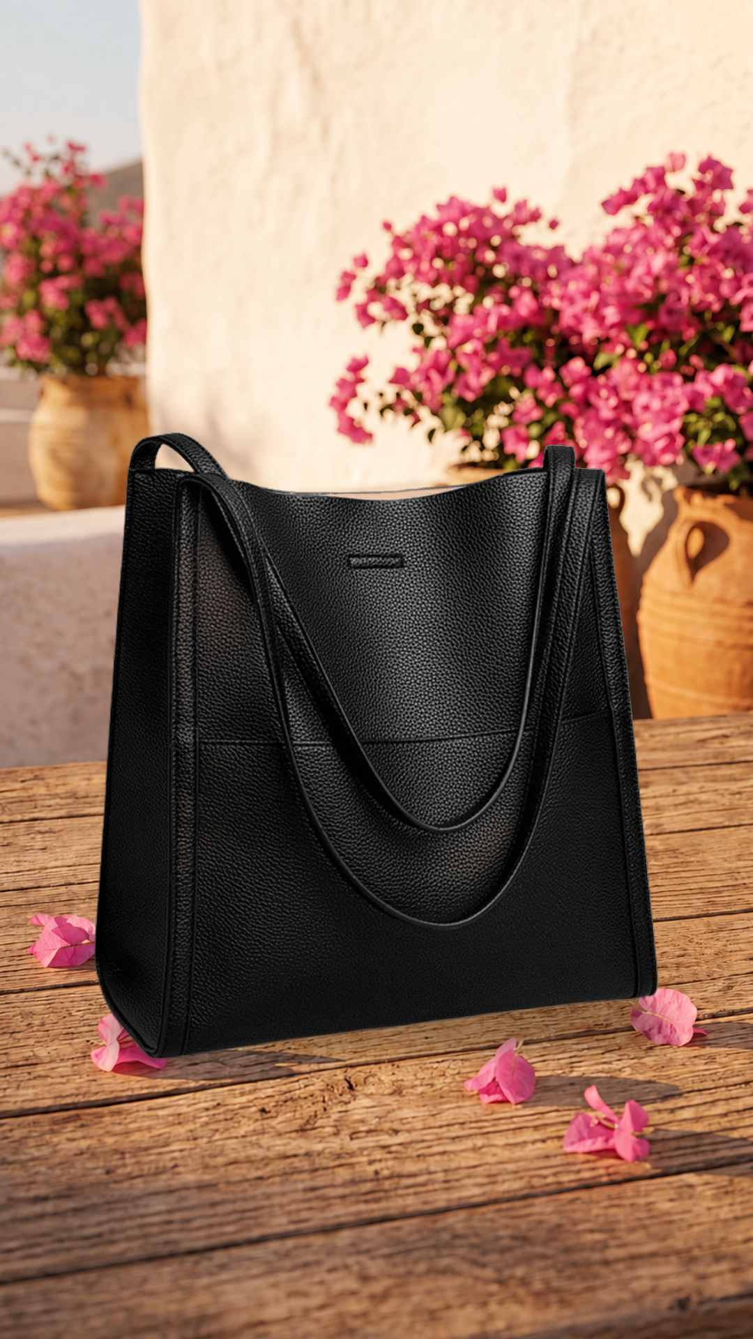 Mariah | Bolso de hombro de piel auténtica - Cendalia