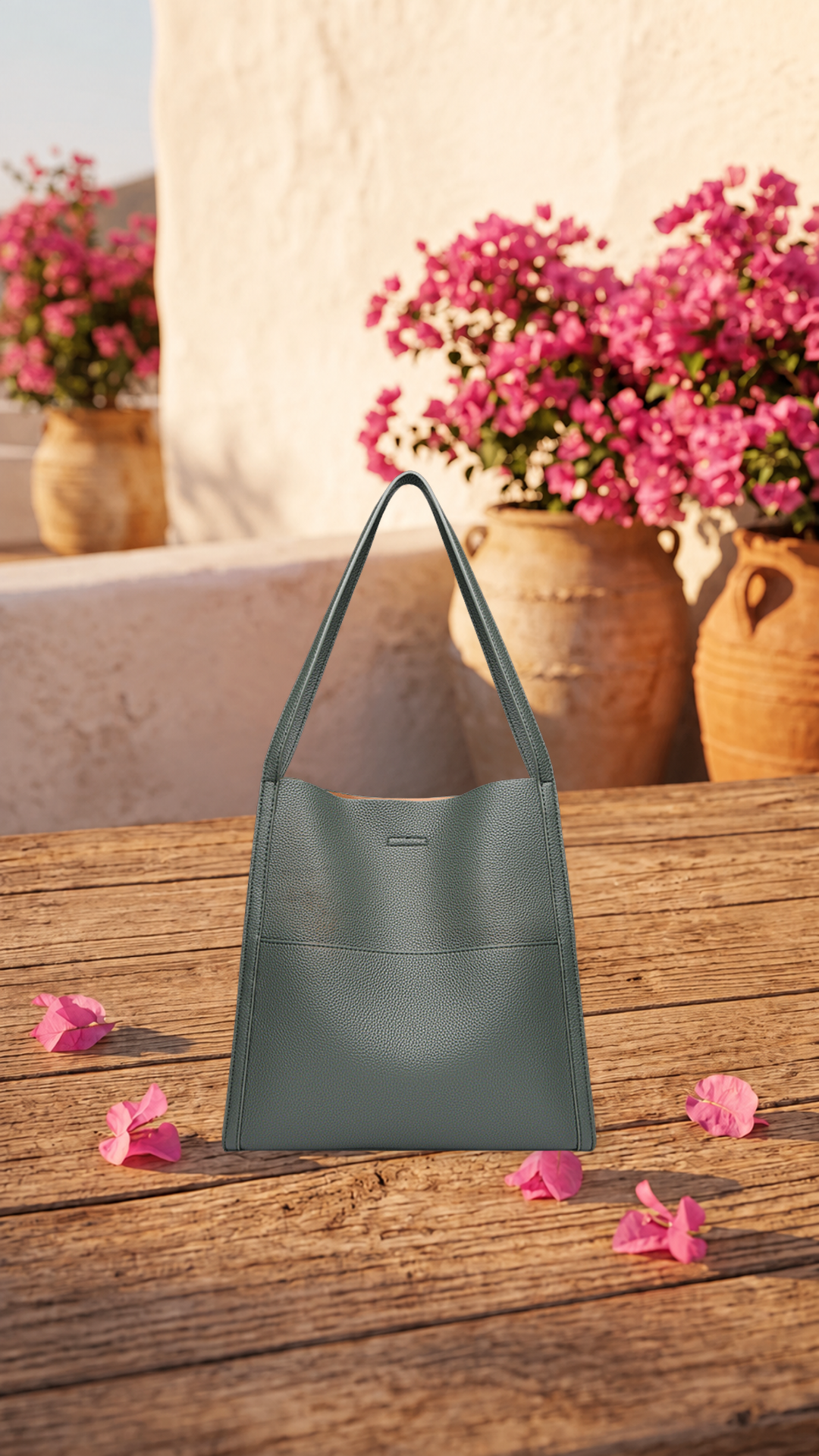 Mariah | Bolso de hombro de piel auténtica - Cendalia