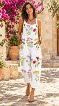 LOLA CASTELL | PETO FLORES DE POSITANO - modelo española en patio mediterráneo, formato 9:16