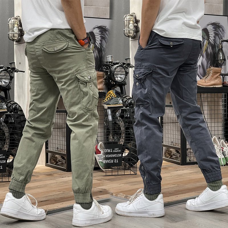 Pantalones Cargo Marino Multibolsillo - Cendalia