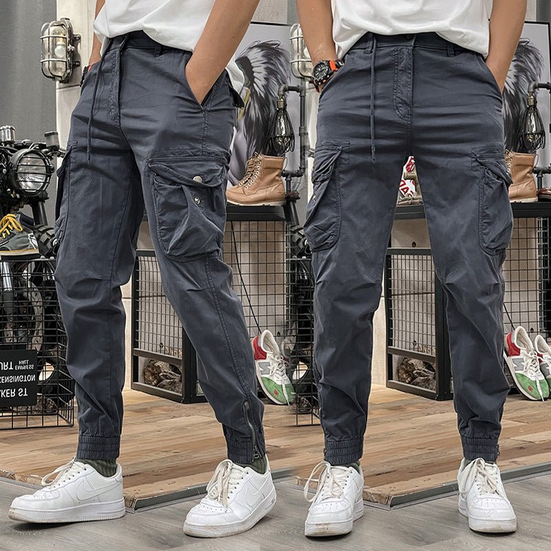 Pantalones Cargo Marino Multibolsillo - Cendalia