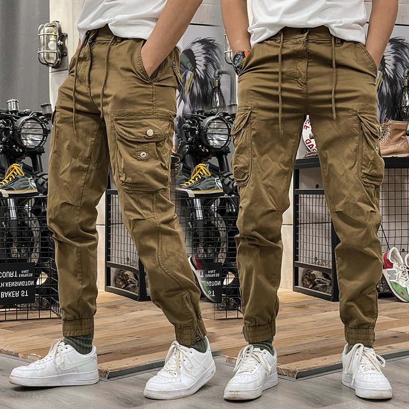 Pantalones Cargo Marino Multibolsillo - Cendalia