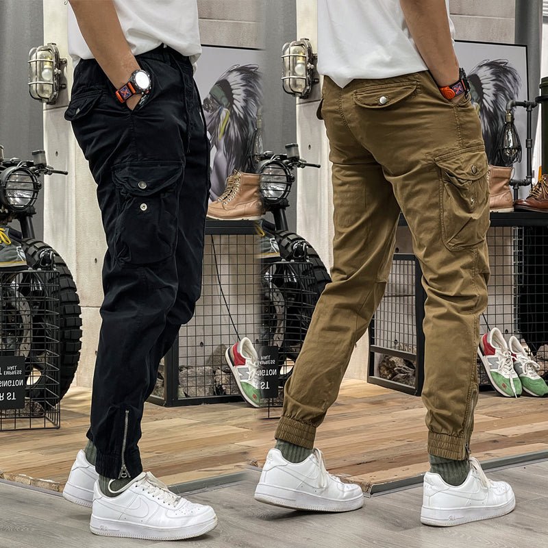 Pantalones Cargo Marino Multibolsillo - Cendalia