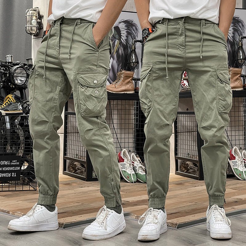 Pantalones Cargo Marino Multibolsillo - Cendalia