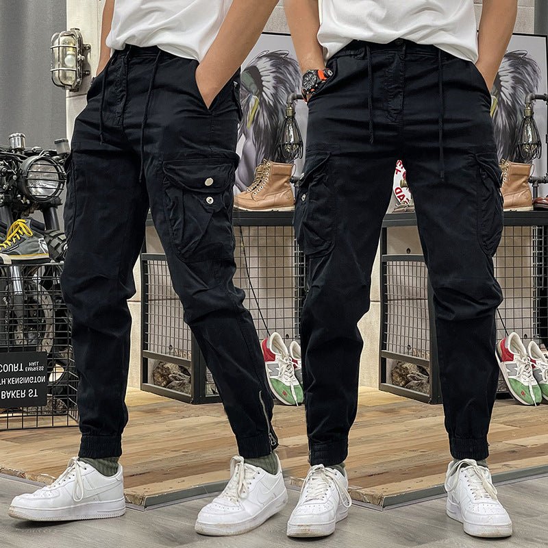 Pantalones Cargo Marino Multibolsillo - Cendalia