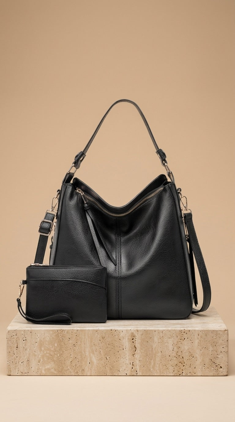 Sofía | Bolso hobo de lujo de piel antirrobo