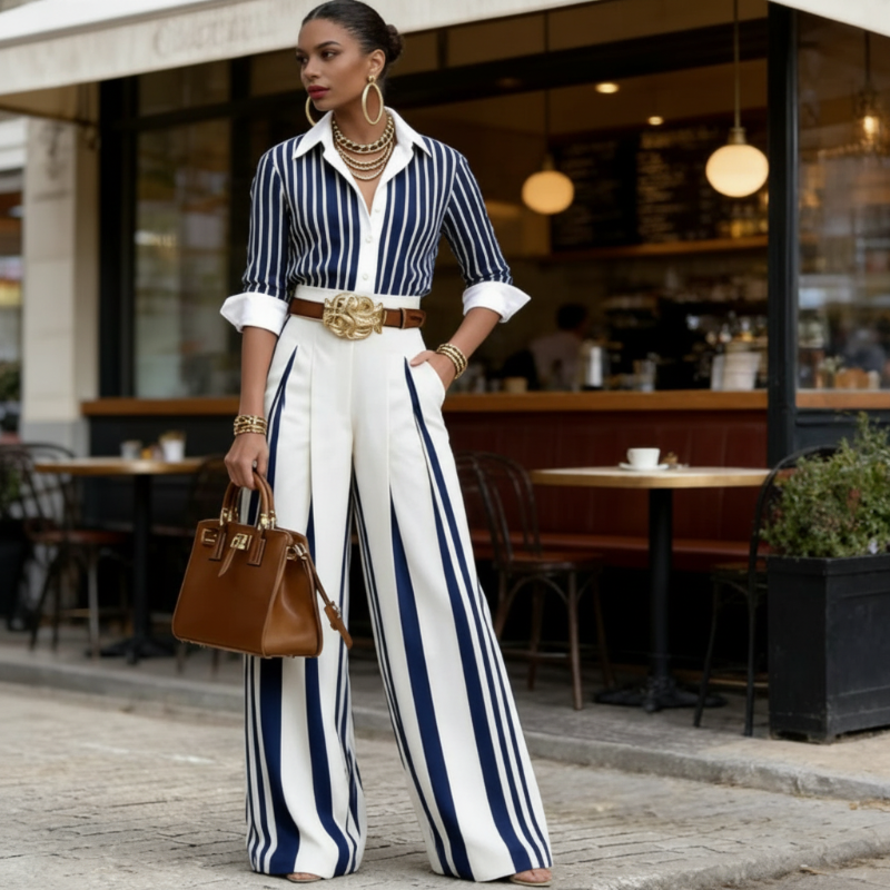 Atenas ™ | Conjunto de Camiseta y Pantalones Amplios