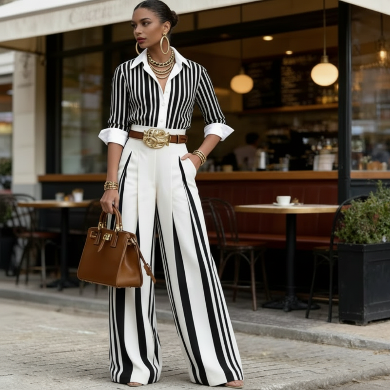 Atenas ™ | Conjunto de Camiseta y Pantalones Amplios