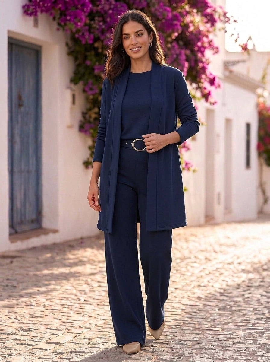 Valeria conjunto tres piezas Azul Marino